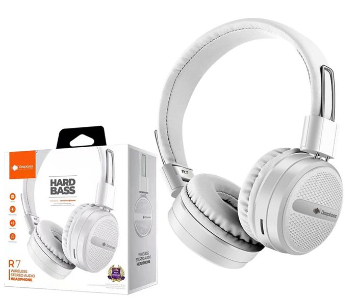 Casque sans fil Bandeau Deepbass R7 lecture de musique ou en mode conversation écouteurs stéréo de jeu Pour téléphone smartphone