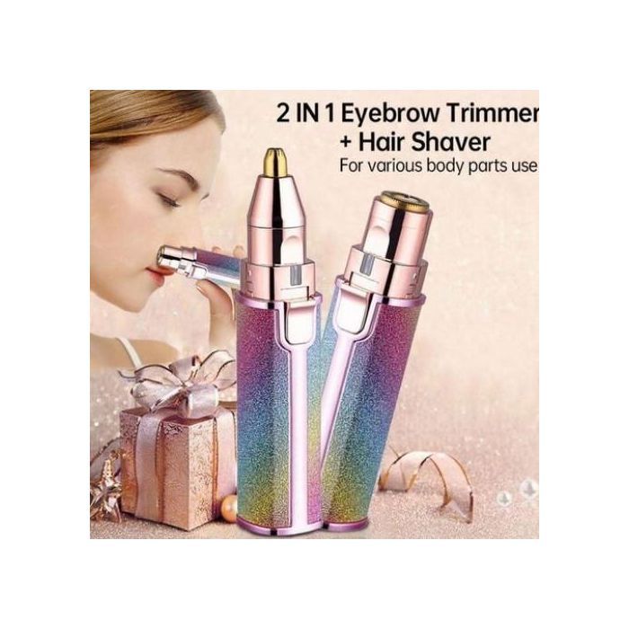 2en1 Epilateur électrique à sourcils,Visage et corps,Rechargeable via cable USB