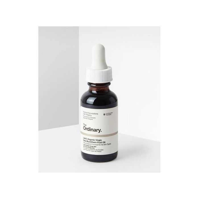 Huile vierge bio d'argousier - Naturel - 30 ml - Vegan - Pour tous types de peau - Régénératrice