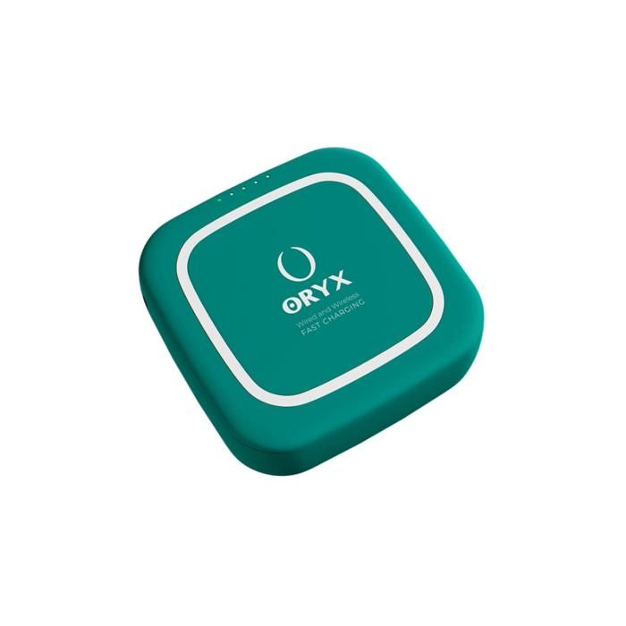 ORYX Power Bank Charge QI Sans Fil & Filaire Rapide 10000mAh compatible avec airpods et Smartphone