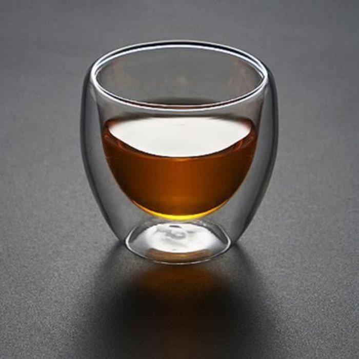 Tasses en verre double paroi à Café Thé 6x6x5cm/50ml