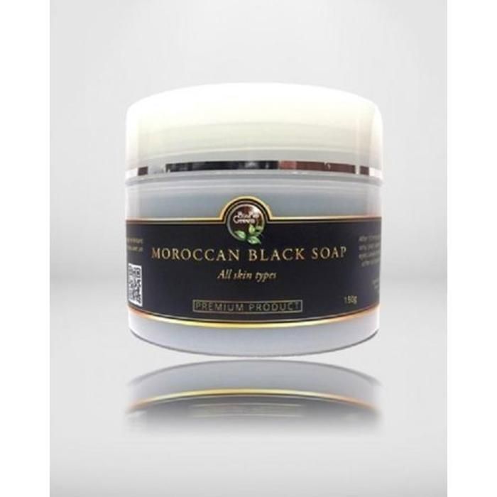 Savon noir Marocain BIO - Eucalyptus - 150g - Sans alcool - Pour femme - Adulte
