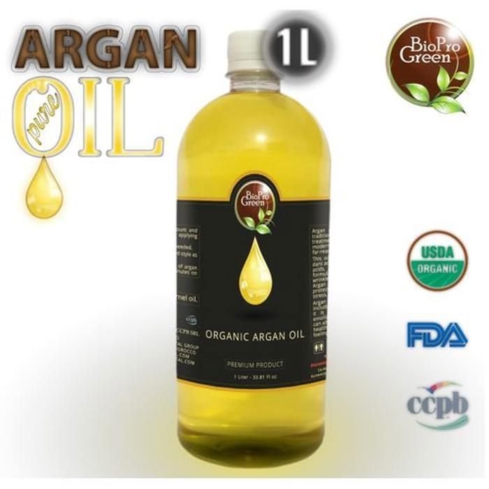 HUILE D'ARGAN BIO pour Visage, Corps, Cheveux, Ongles - Nourrit et répare 1 L