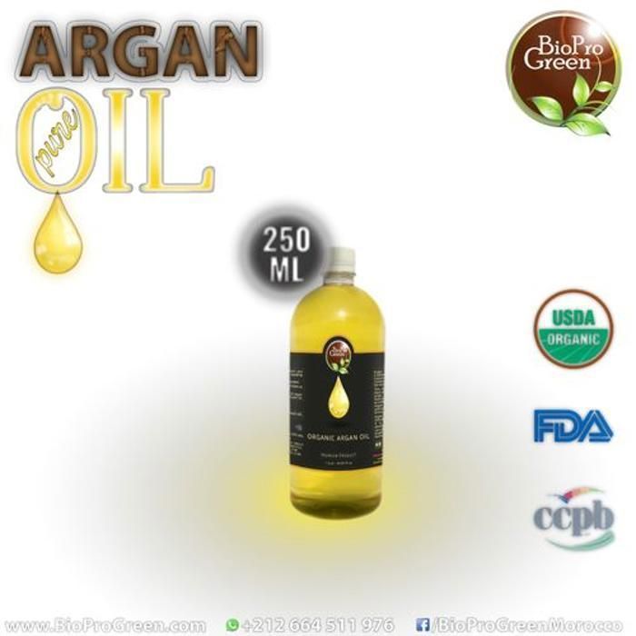 HUILE D'ARGAN BIO pour Visage, Corps, Cheveux, Ongles - Nourrit et répare 250 ml