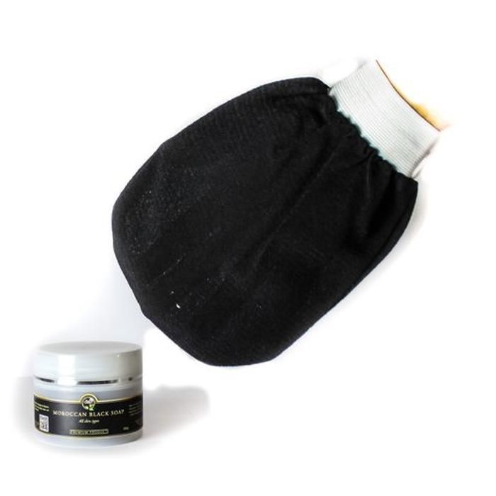 Gant de gommage - BIOPROGREEN - Lot de 2 - Naturel en crin - Corps et visage - Élimine les cellules mortes