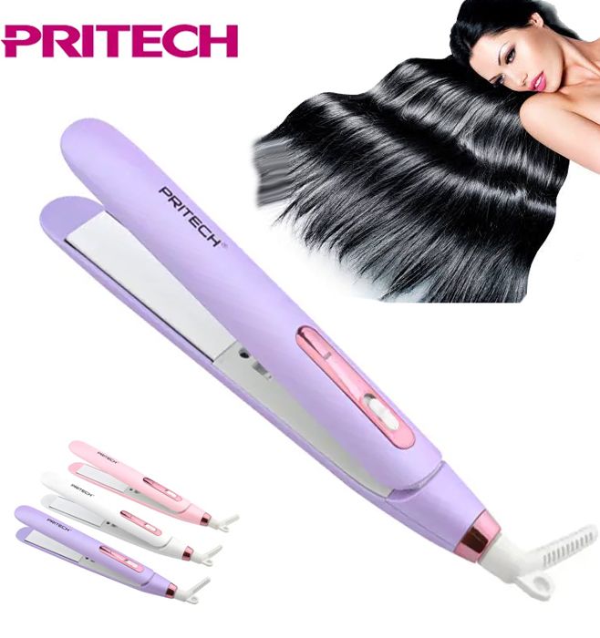 PRITECH Fer à lisser pour l'alimentation des cheveux, thérapie capillaire, coiffe, pince à sertir plat extrême lissage formaldéhyde