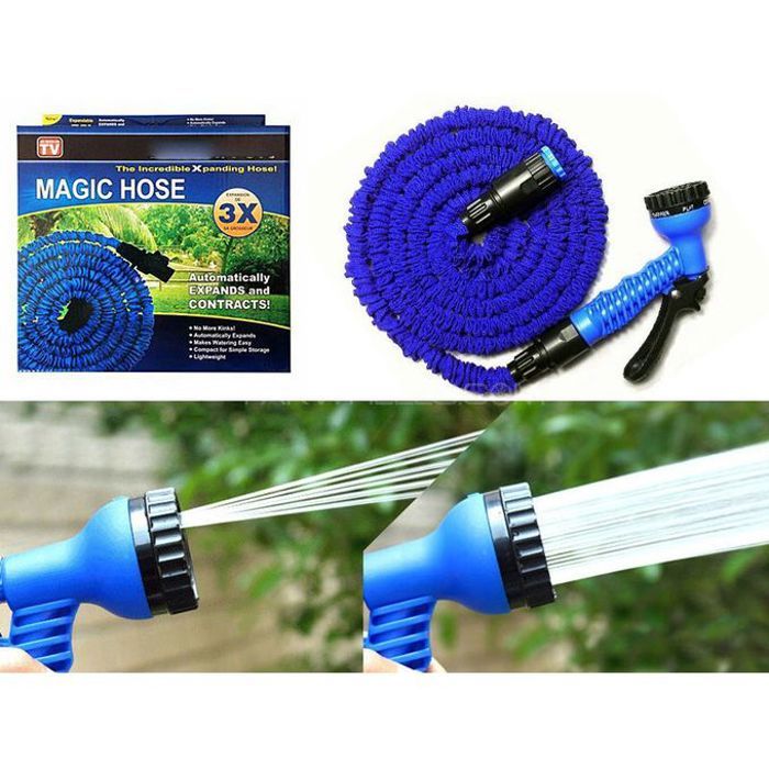 Magic Hose Tuyau Magique Extensible pour Arrosage et Lavage 30 Mètres