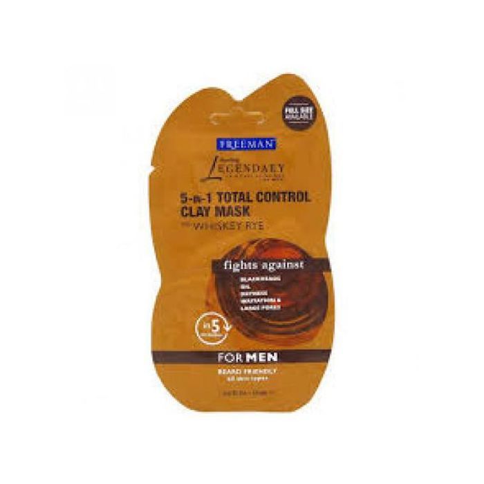 Masque 5 en 1 - FREEMAN - Argile - Anti-brillance - Vegan - Tous types de peau