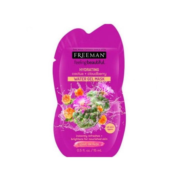 Masque - FREEMAN - Gel d'eau Hydratant - Cactus - Mûre - Vegan