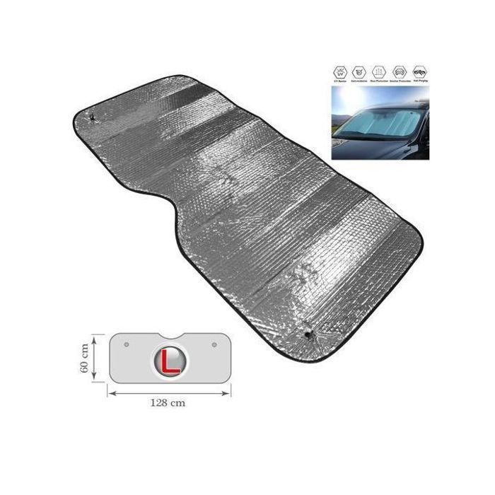 Couvre Pare-brise - Non spécifié - Pliable - Titane - Argent - Protection UV
