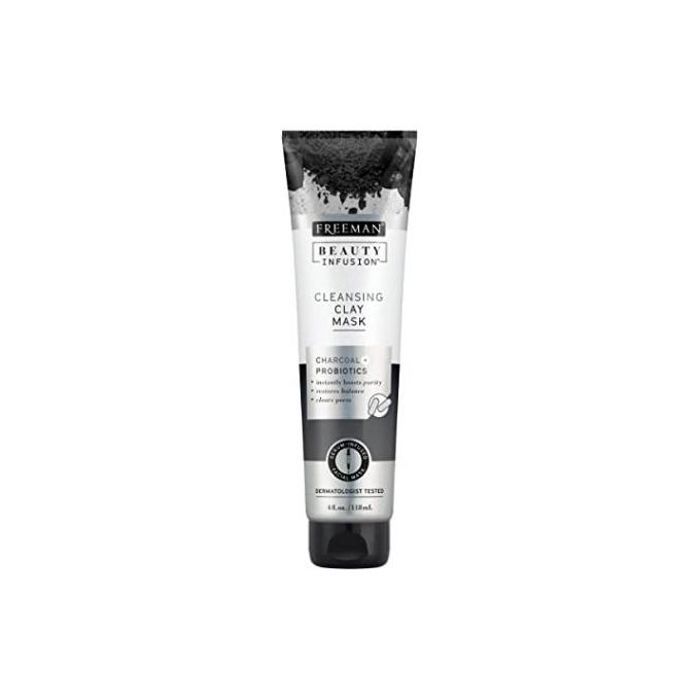 Masque nettoyant - FREEMAN - Charbon & Probiotiques - 100 ml - Vegan - Tous types de peau