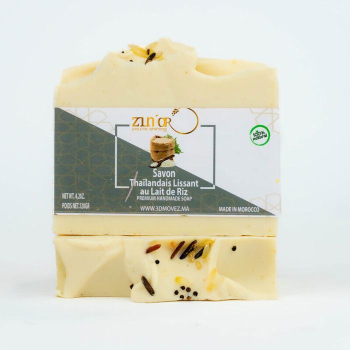 Zin'OR Savon thaïlandais lissant au lait de riz 120g