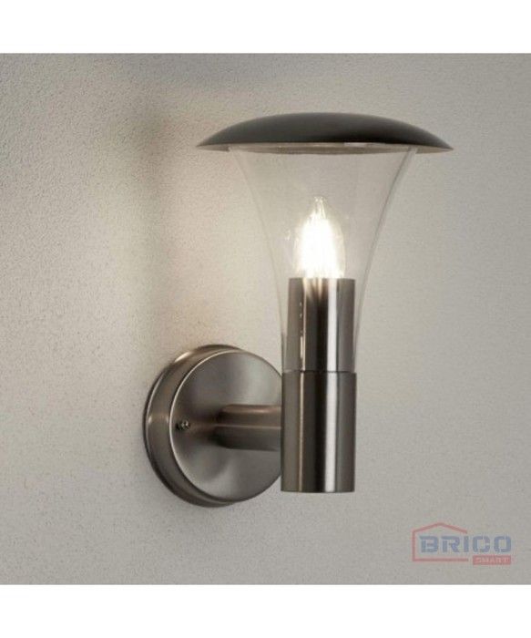 APPLIQUE MURALE LED ARAGON + LAMPE LED A60, 9W, 4000K ,INOX, IP44