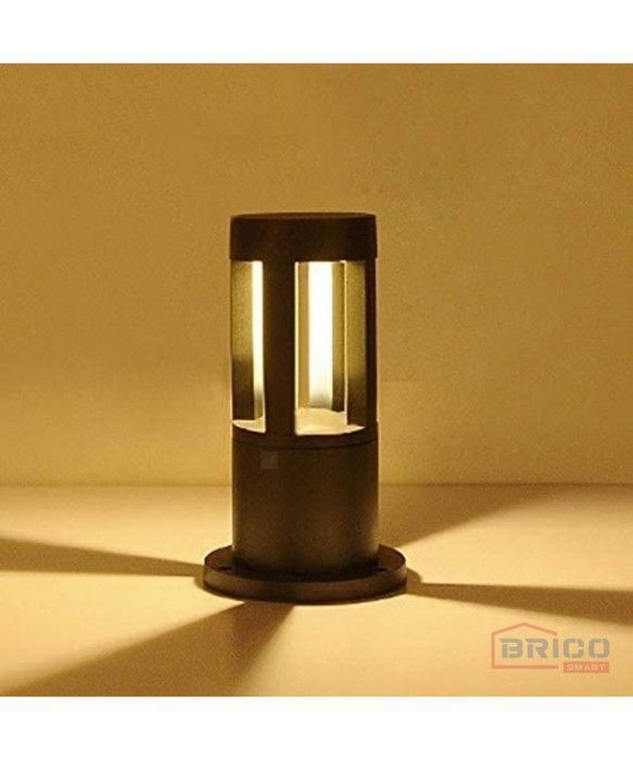 BRICOSMART - APPLIQUE ROND BOLOGNE LED - 6W/6500K - NOIRE