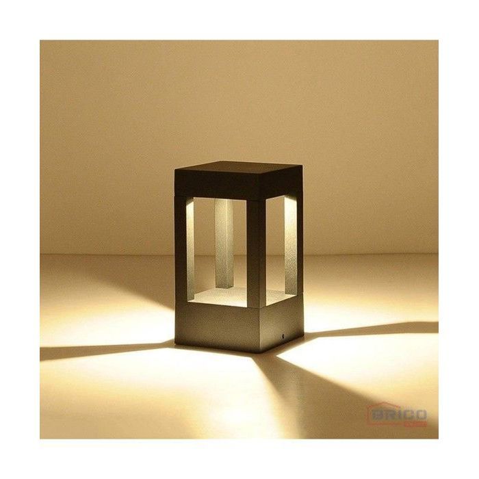 APPLIQUE CARRE BOLOGNE LED, 6W ,NOIRE, 6500K