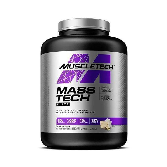 MUSCLETECH - Mass-Tech Elite 2.72 Kg  - Vanilla cake