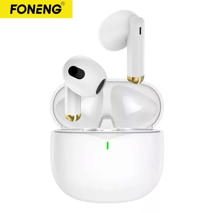 OREILLETTE BLUETOOTH ÉCOUTEUR FONENG Casque FONENG Auricular «BL126» TWS BT5.3 Bluetooth Mains Libres Blanc