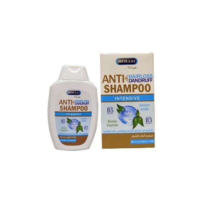 Shamping anti chute et anti pelliculaire - Hemani 300 ML