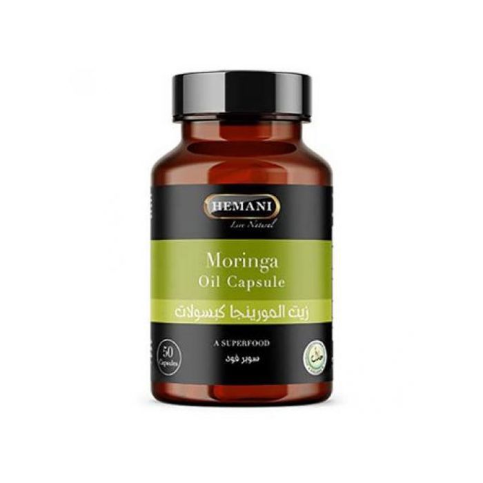 Hemani Moringa Capsule d'huile végétale 50 Caps, Super Food