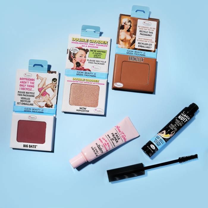 The Balm Travel Set with Cosmetics Bag 5 pcs