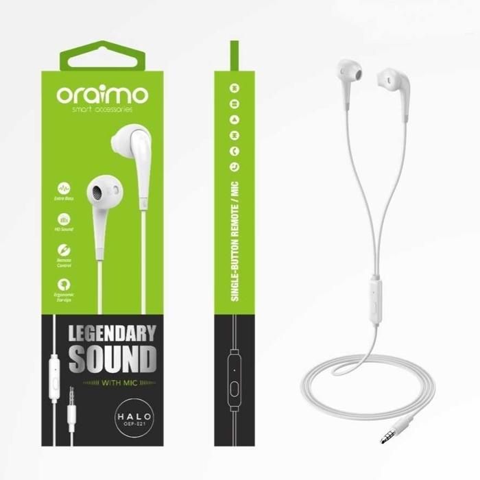 Écouteurs - ORAIMO - Hallo Oep-E21 - Intra-auriculaire - Filaire - Anti-poussière