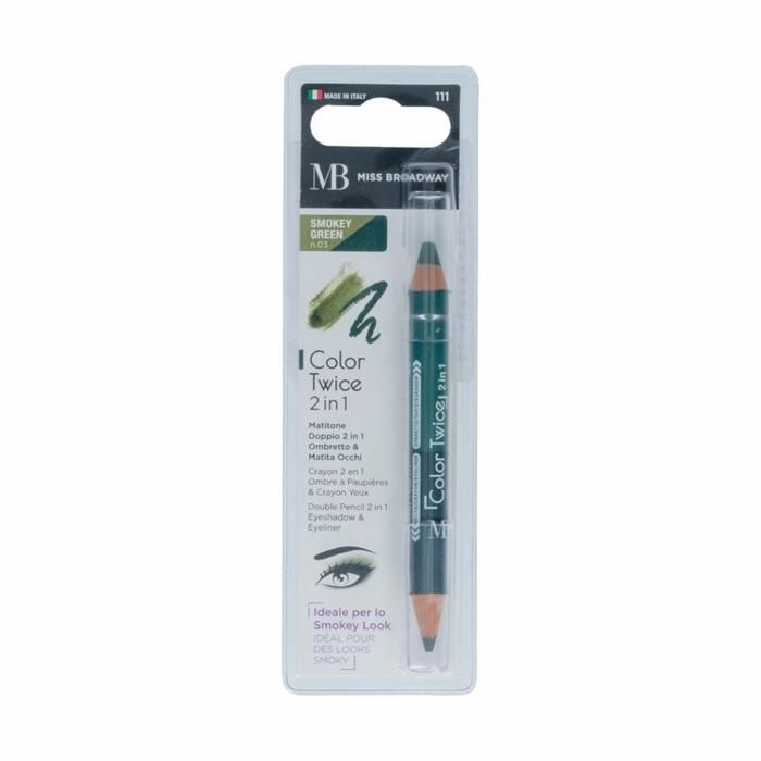 CRAYON YEUX COLOR TWICE 2 EN 1 SMOKEY VERT N°111