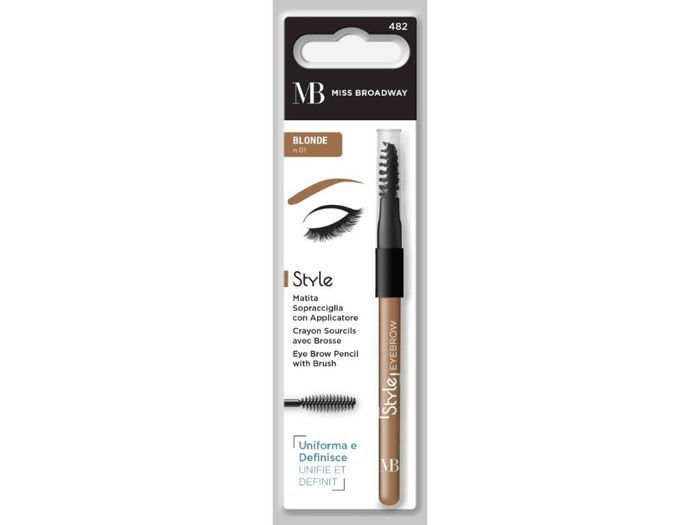 CRAYON SOURCILS STYLE AVEC BROSSE BLOND N°482