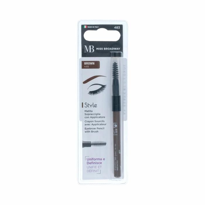 CRAYON SOURCILS STYLE AVEC BROSSE MARRON N°483