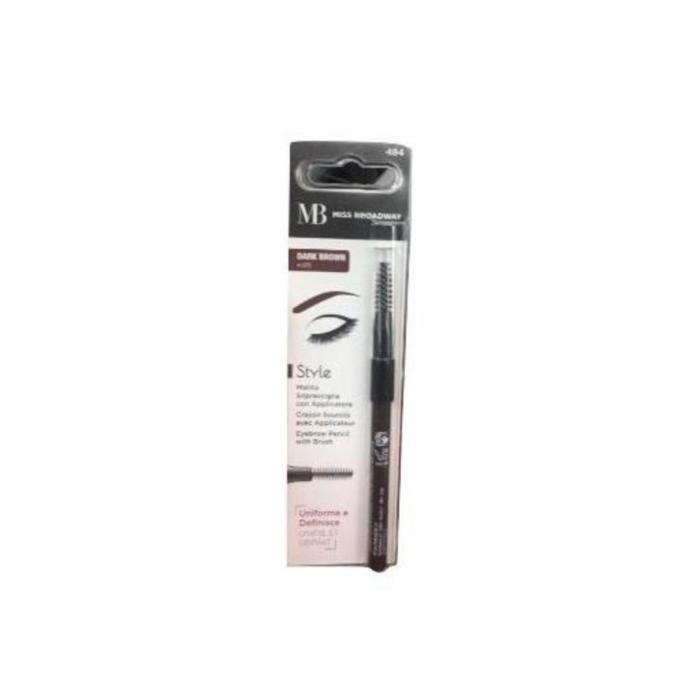 CRAYON SOURCILS STYLE AVEC BROSSE MARRON FONCE N°484