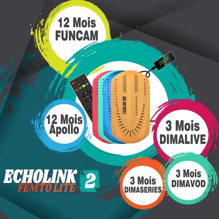 RECEPTEUR TV ECHOLINK FEMTO LITE 2 Les meilleurs récepteurs numériques au Maroc