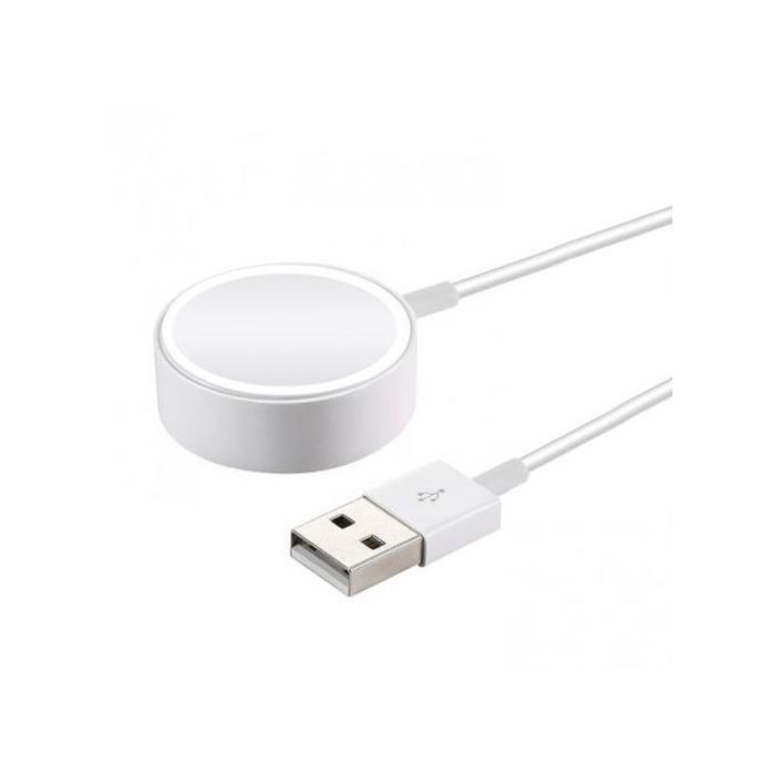 Chargeur magnétique sans fil pour Apple Watch Series 6/5/4/3/2 (blanc)