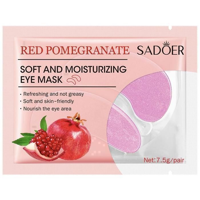 Masque pour les yeux - SADOER - Red Pomegranate - Hydratant - Éclaircissant - Anti-cernes