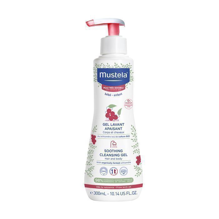 Gel Lavant - MUSTELA - 300ML - Apaisant - Corps et Cheveux - Peau Très Sensible