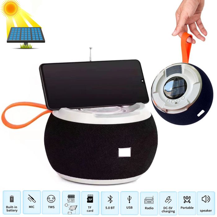 ENCEINTE MOBILE haut-parleur Bluetooth portable sans fil panneau solaire extérieur carte radio commerce extérieur transfrontalier