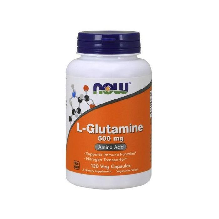 Now Foods L-Glutamine 500 mg - Acide Aminé - 120 Gélules