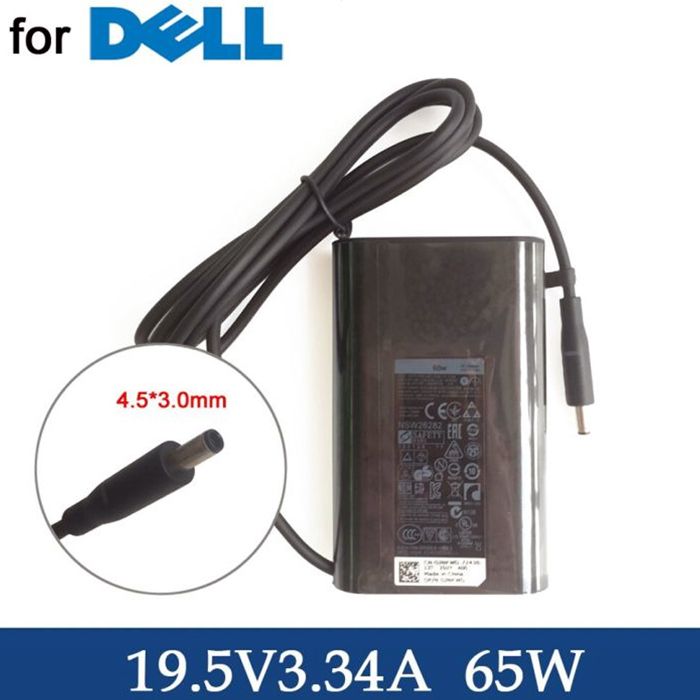 Chargeur adaptateur secteur pour ordinateur portable DELL, 19.5V, 3,34 a, 65W, Latitude 7480, 5490, 7280, E5430, E6230, E6330,