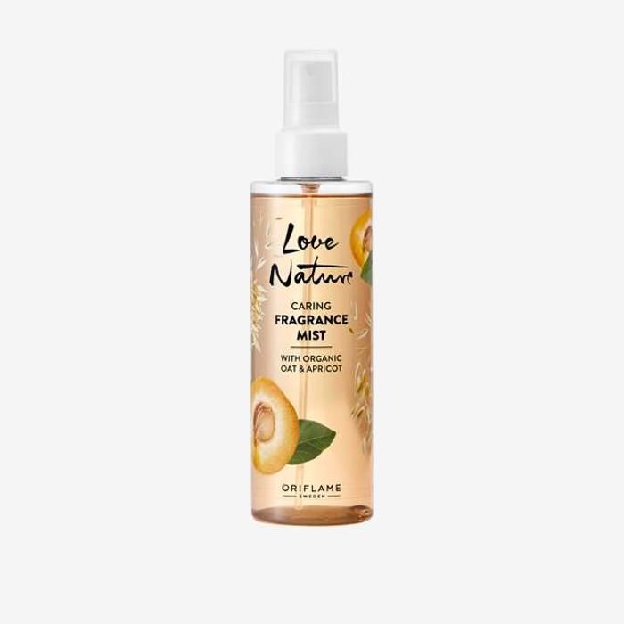Brume parfumée - Love Nature - Extrait Naturel d'Avoine et d'Abricot - 200 ml - Hydratante - Apaisante