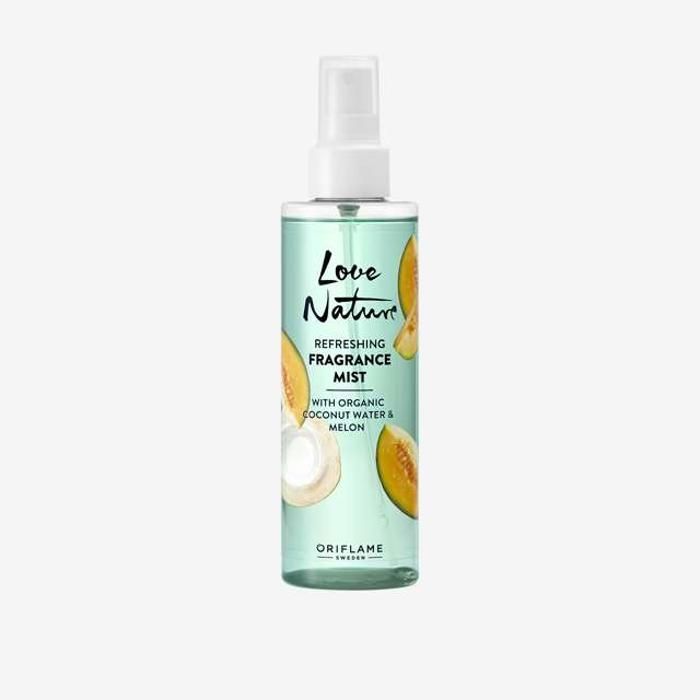 Brume parfumée - Love Nature - Eau de Noix de Coco - 200 ml - Fraîche - Aromatique - Hydratante