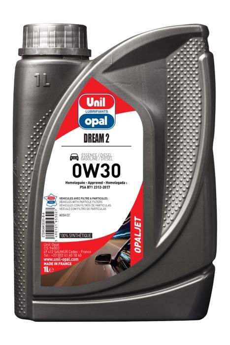 OPALJET DREAM 2 0W30 - 5L - 100% SYNTHETIQUE