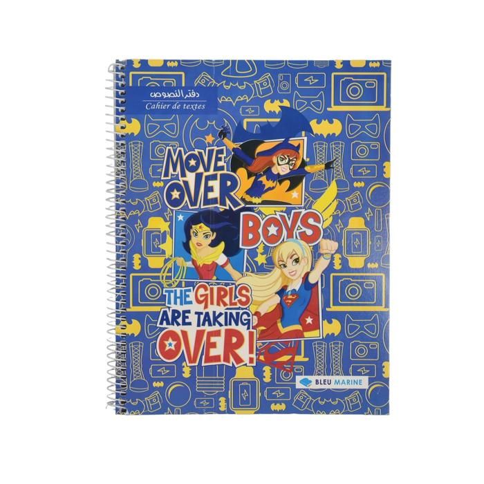 CAHIER DE TEXTES SPIRALE 124 PAGES - Couleur aléatoire