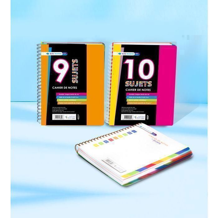 Cahier Universste 9 Sujets – Format A4, Petits Carreaux