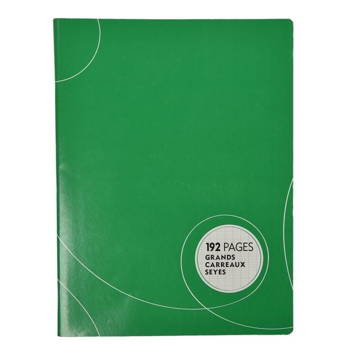 CAHIER PIQUE 240X320 192PAGES