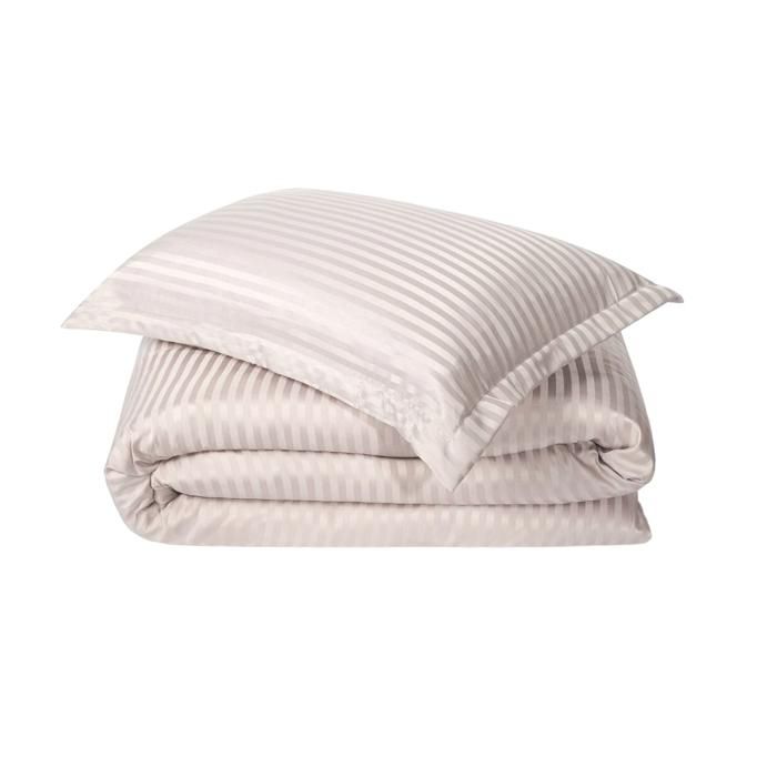 COUETTE RAYEE SATINEE 140CM/160CM - CREME