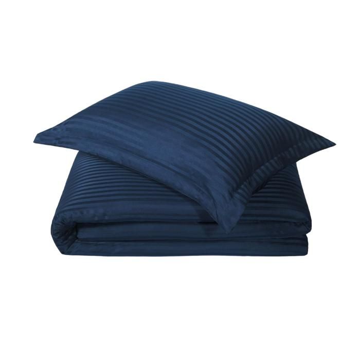 COUETTE RAYEE SATINEE KING SIZE 180CM - BLEU MAR