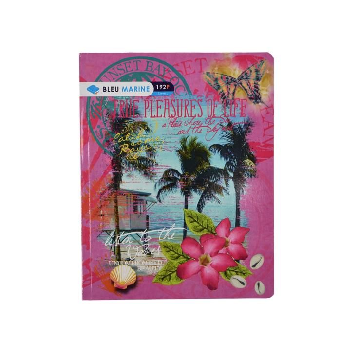 Cahier - BLEU MARINE - 192 Pages - 17x22 cm - Couleur Bleu - Grammage 60g