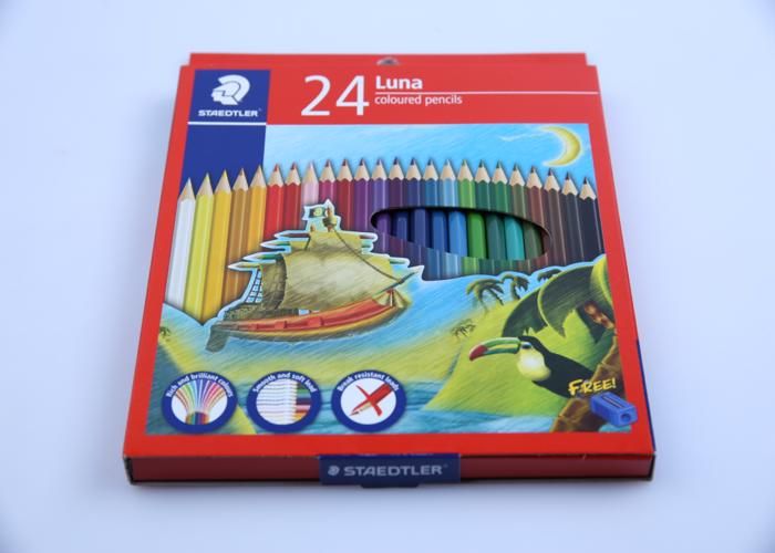 Crayon de couleur - STAEDTLER - Luna - 24 crayons - Multicolore - Mine fine - Pour enfants