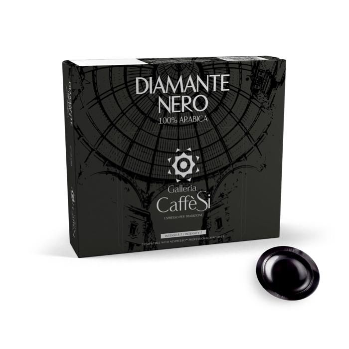 50 FILTRES NESPRESSO DE CAFÉ DIAMANTE NOIR VELLUTATO. ARABICA 100% - CAFÉ SI - HAUTE QUALITE - 100% ITALIEN.