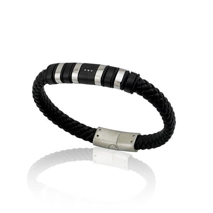 Bracelet Noir Triple Gemme Billionnaire BL0296