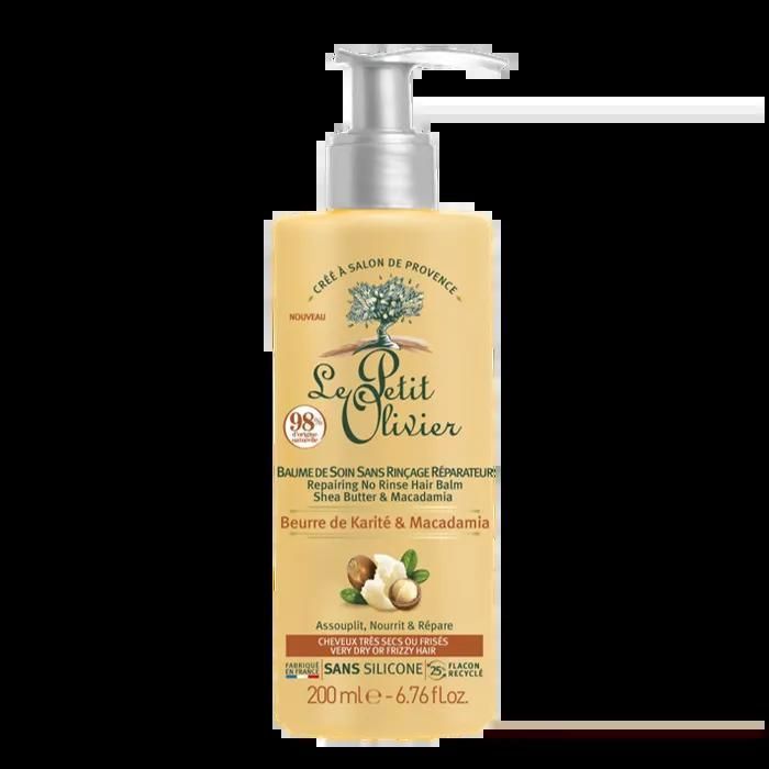 Le Petit Olivier Baume De Soin Sans Rinçage Réparateur Beurre de Karité & Macadamia , 200ml