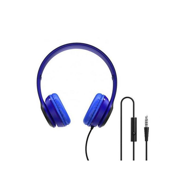 Casque filaire Star Sound avec micro, prise audio 3,5 mm, commande à un bouton, câble 1,2 m